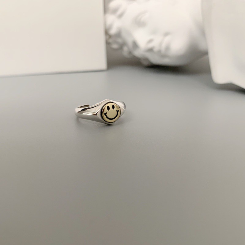 Nhẫn mở hình mặt cười dễ thương thời trang đơn giản dễ phối đồ