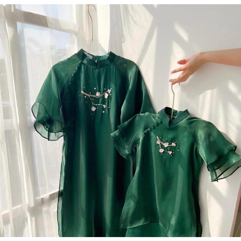 Sét áo dài mẹ và bé xinh duyên dáng MinhAnhFashion