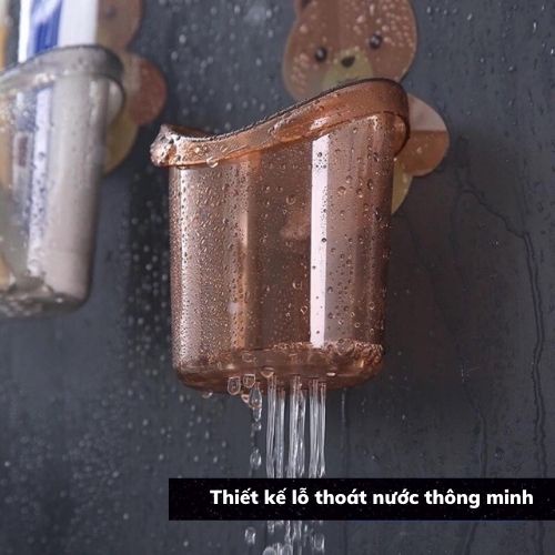 Cốc Dán Tường Đựng Đồ Trong Nhà Tắm Nhỏ Gọn Đa Năng Tiết Kiệm Không Gian Cho Gia Đình
