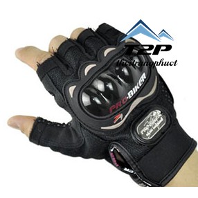 Găng tay probiker cụt ngón giá rẻ + tặng kèm khăn đa năng trị giá 15k
