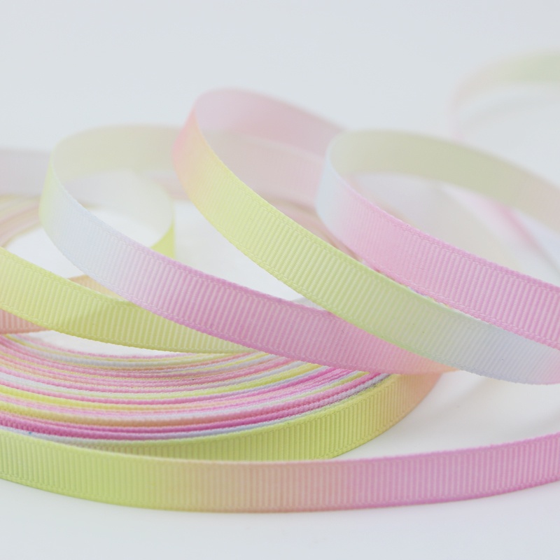 Cuộn Dây Ruy Băng Màu Sắc Gradient Dài 1cm Rộng 25 Yard Dùng Làm Quà Tặng