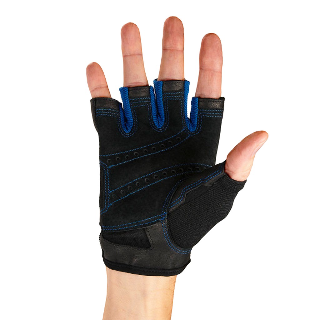 Găng tay tập gym nam Harbinger M_Pro Gloves_Black-Blue