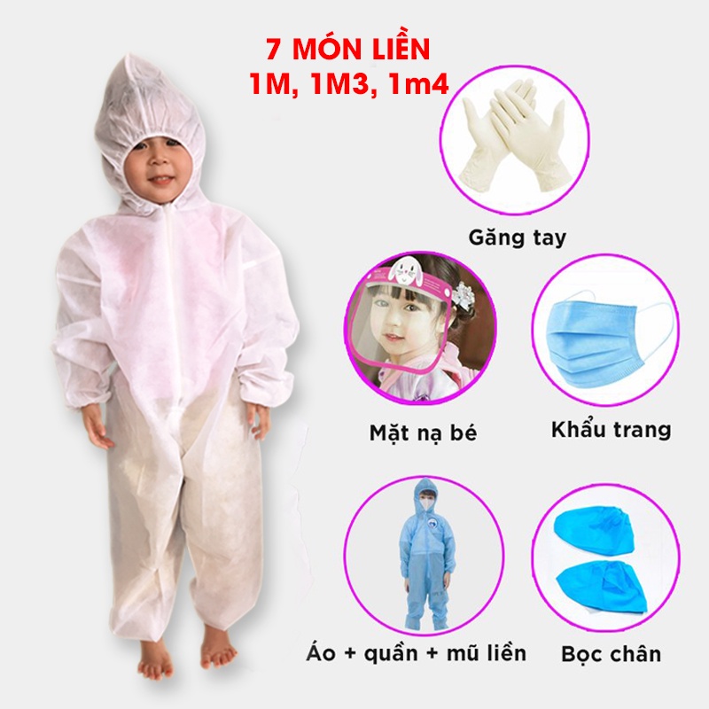 [NHIỀU SIZE - DÀY DẶN]  Đồ bảo hộ phòng dịch - đồ bảo hộ y tế BỘ LIỀN