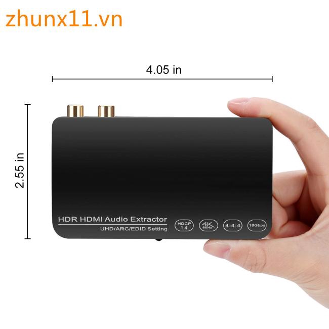 Bộ trích xuất âm thanh HDMI kèm phụ kiện