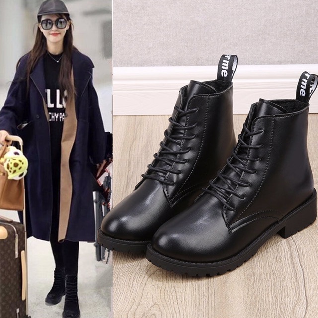 Giày bốt cổ trung có lót lông boot nữ | BigBuy360 - bigbuy360.vn