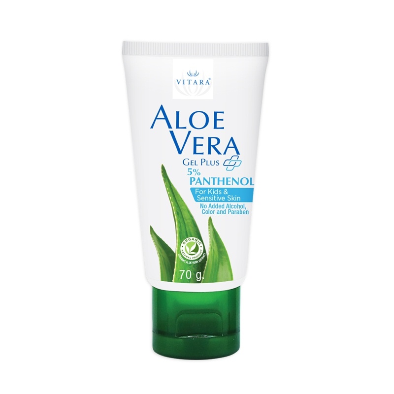 Gel thoa da bị kích ứng Vitara Aloe Vera thích hợp cho da khô, sần sùi, bị bỏng, cháy nắng 70g hoặc 120g