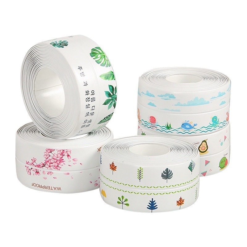 Băng keo PVC dán viền bồn rửa nhà bếp chống dầu chống nước tiện lợi