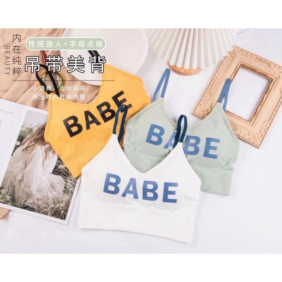 Áo bra B.A.B.E gym yoga bra thể thao dáng crotop hàng xịn