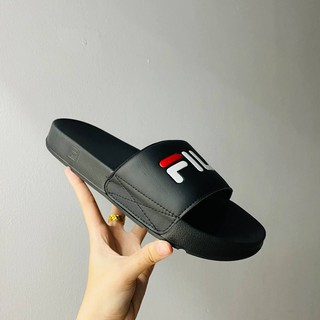 Dép fila thể thao thời trang màu đen nam nữ có sẵn 5vs00000-014