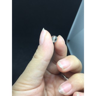 Hạt tròn White Rutilated Quartz - Handmade