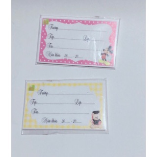 NHÃN VỞ CÓ KEO DÁN SẴN 1bịch 10 cái