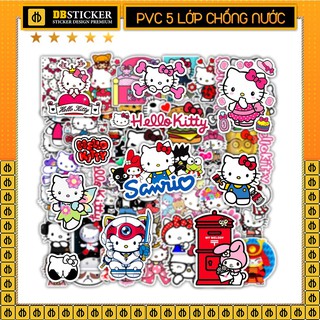 Sticker hello kitty | sticker dán nón bảo hiểm, dán điện thoại, trang trí sổ tay, sticker chất liệu pvc chống thấm nước