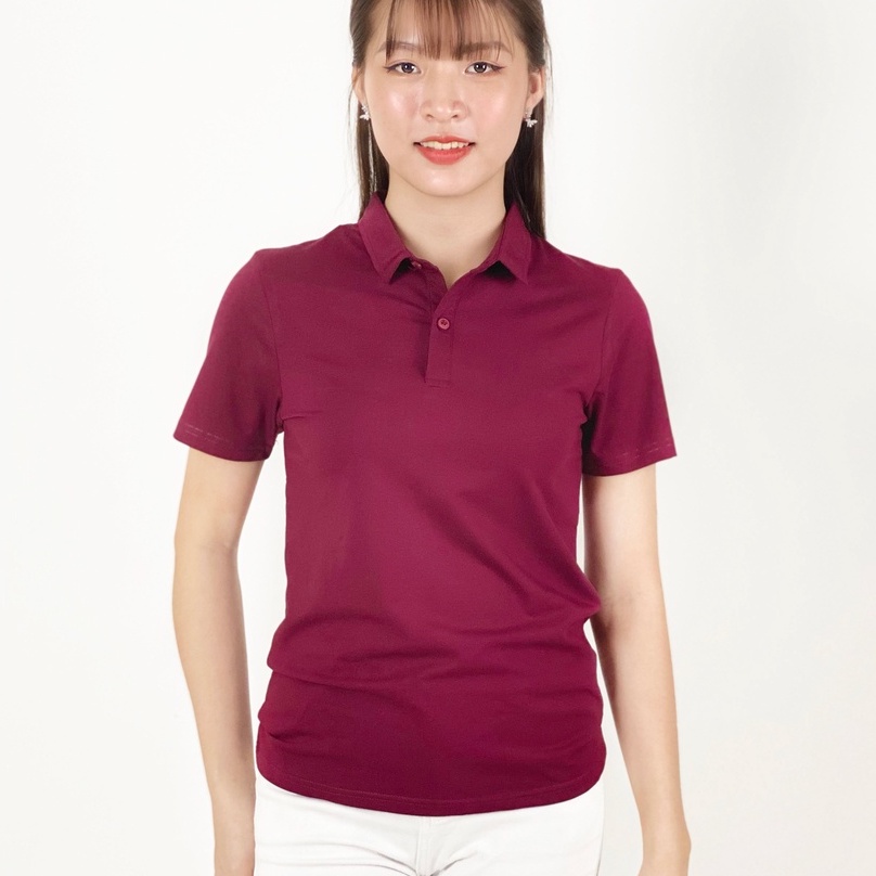 Áo thun nữ Cổ Sơ Mi (Cổ trụ) TOLI, chất cotton 4 chiều mềm mịn, co dãn Màu Vàng