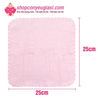 Set 3 Khăn Mặt Sợi Tre Unobaby 25*25