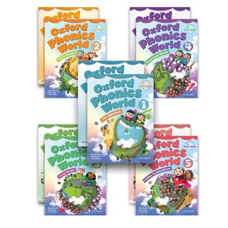 Hot - combo 5 bộ: oxford phonics world 1, 2, 3, 4, 5 –