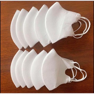 (Có sẵn) Khẩu Trang Vải 3D E Mark Kháng Khuẩn Phong Cách Thời Trang - Lẻ Hoặc Set 10 Cái