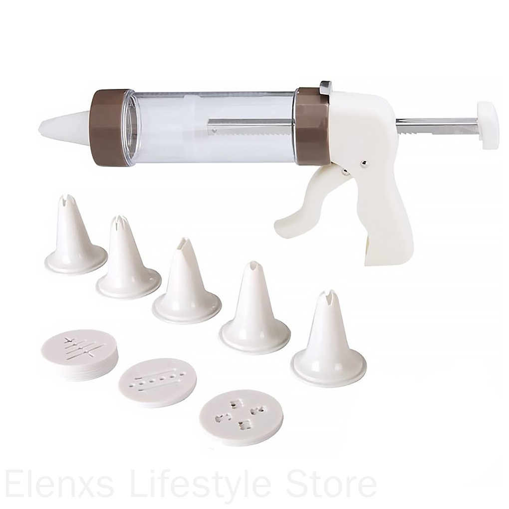 DIY Biscuit Machine Cookie Maker Icing Cookie Press Set with Stamp and Nozzles Home Bakery Baking Tool ELEN