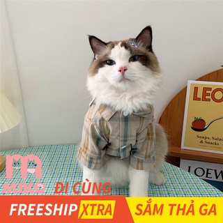 Áo Sơmi Gấu - QUẦN ÁO THÚ CƯNG - QUẦN ÁO CHÓ MÈO MIKO PETWEAR GÌ CŨNG RẺ