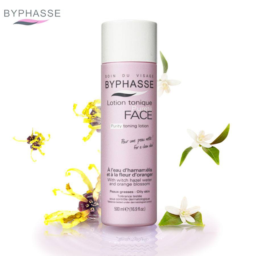 Nước Hoa Hồng Làm Sạch Ẩm Mịn Da Byphasse Face Lotion Toner 500ml  [3 Màu]