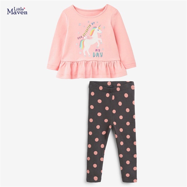 BST bộ cotton Pony Little Maven/Malwee cho bé gái 2-8 tuổi - Little Maven Official Store