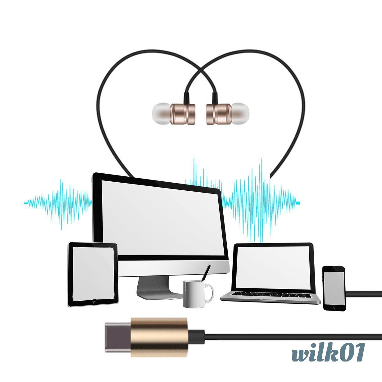 Tai Nghe Nhét Tai Cổng Usb Type-C Bằng Kim Loại Có Mic Cho Letv Wilk01 | BigBuy360 - bigbuy360.vn