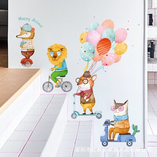 Decal tranh dán tường biệt đội thú cưng