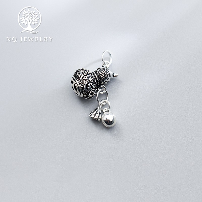 Charm bạc hồ lô treo - NQ Jewelry