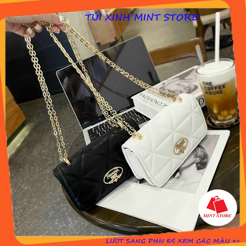Túi xách nữ, túi đeo chéo nữ trần trám đẹp cao cấp đi chơi thời trang cá tính PK 354