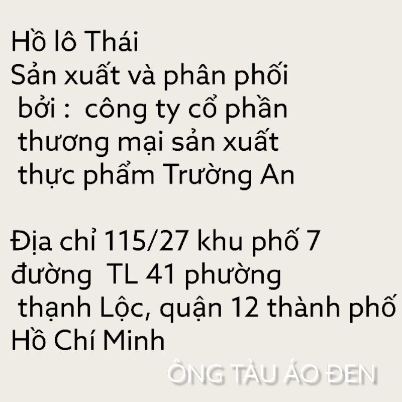 HỒ LÔ kiểu Thái