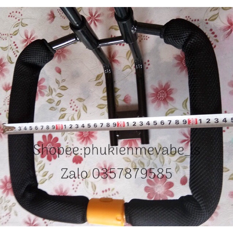 Khung bảo vệ có vòng, tựa lưng lắp vào xe đạp 3 bánh trẻ em