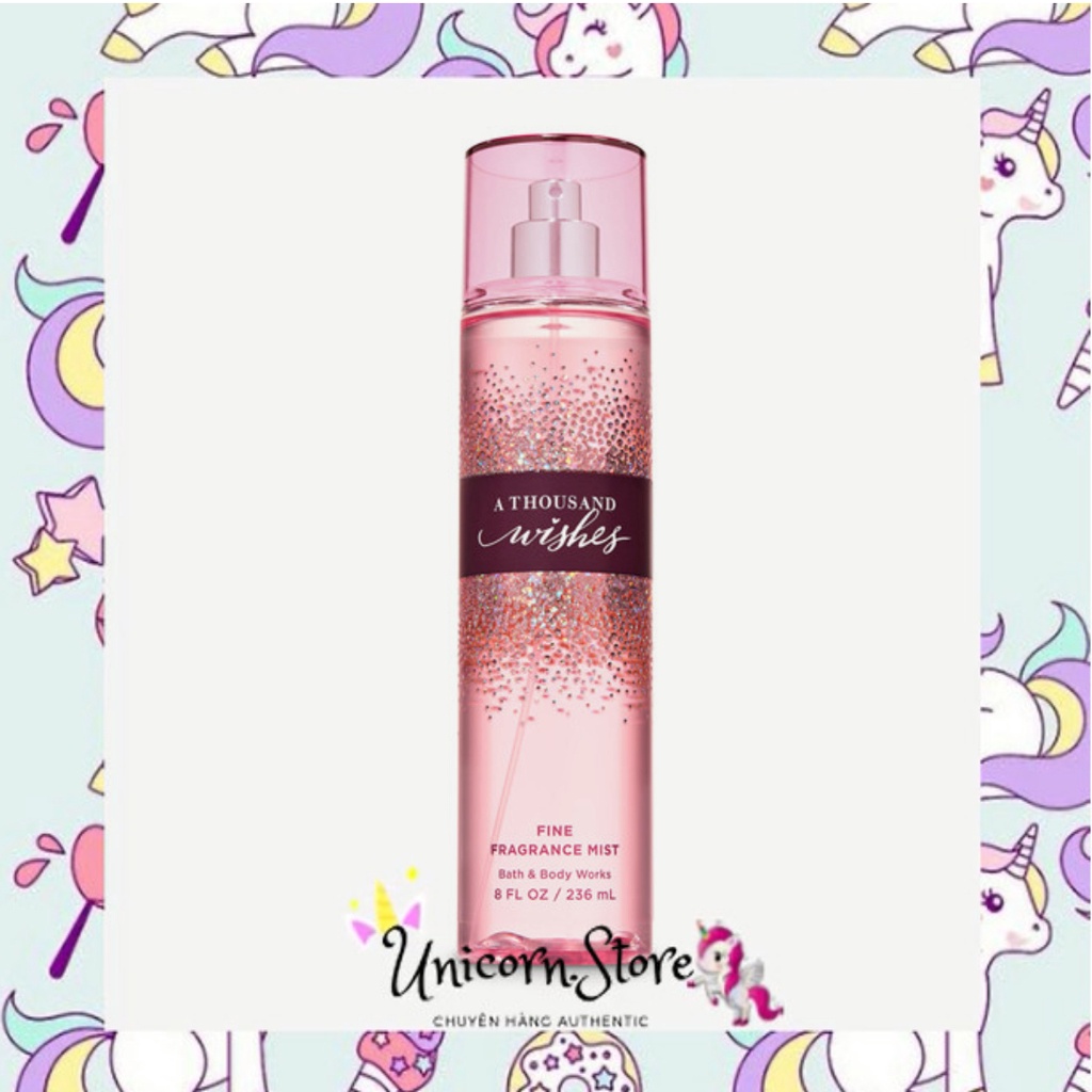 ♚𝐌𝐔𝐀 𝐍𝐆𝐀𝐘♚ Xịt Thơm Toàn Thân Bath And Body Works - A Thousand Wishes 🦄𝗨𝗻𝗶𝗰𝗼𝗿𝗻.𝗦𝘁𝗼𝗿𝗲🦄 | BigBuy360 - bigbuy360.vn