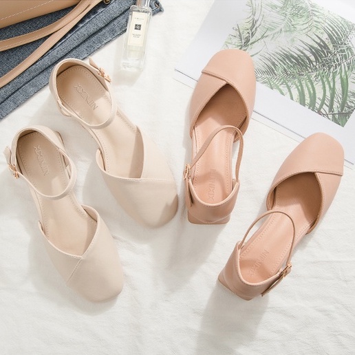 Giày cao gót nữ bít mũi cách điệu - G106