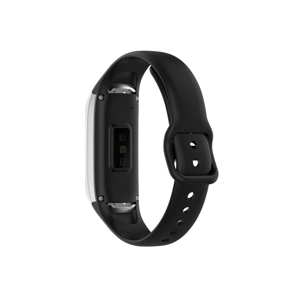 Dây Đeo Thay Thế Chất Liệu Silicon Màu Trơn Cho Samsung Galaxy fit SM-R370