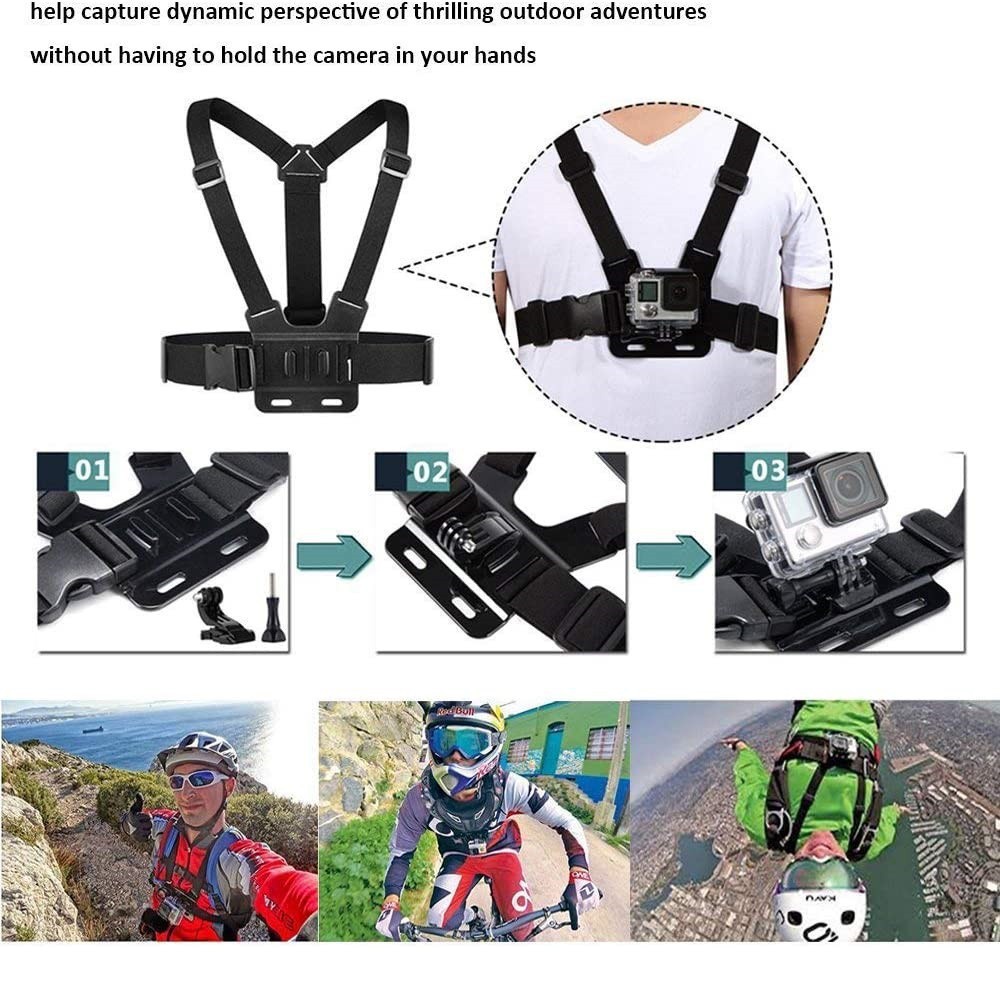 Đai Đeo Ngực Có Túi Đựng Máy Ảnh Gopro Hero 8 7 6dragonu Chống Thấm Nước