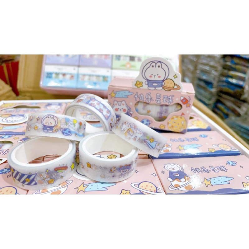 Hộp 4 cuộn băng dán sticker