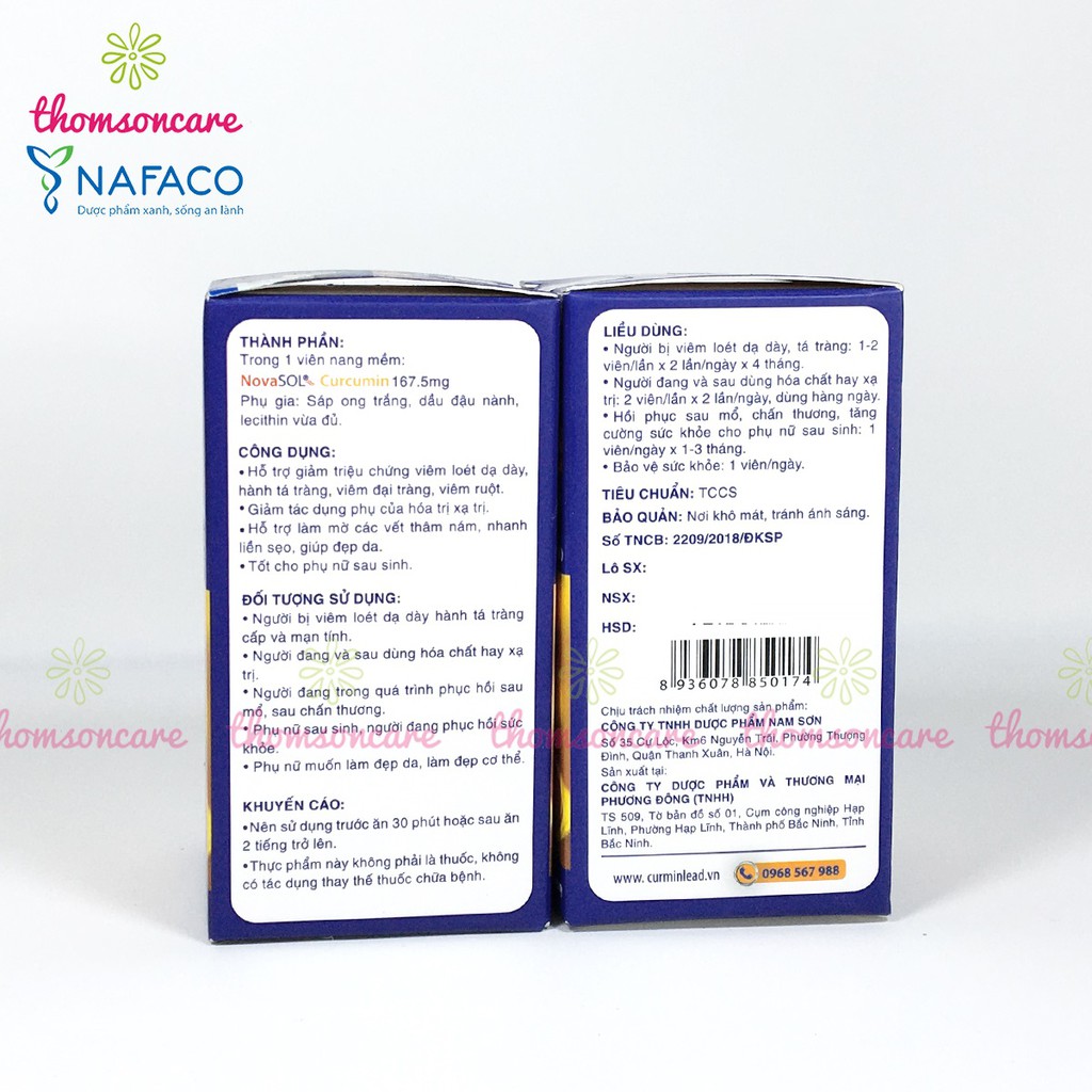 [Mã 66FMCGSALE hoàn 8% xu đơn 500K] Curmin Lead - Hỗ Trợ giảm đau dạ dày từ Novasol Curcumin 167mg | BigBuy360 - bigbuy360.vn