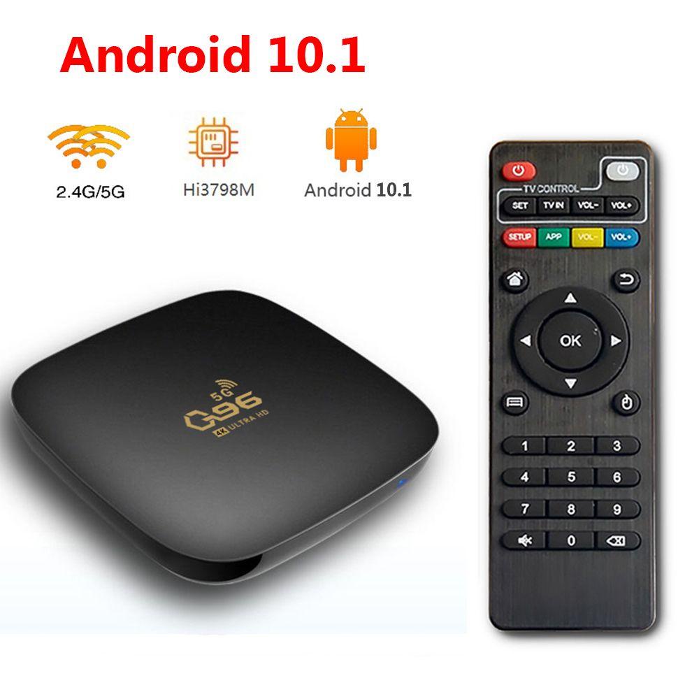 Bộ TV Box Q96 5G 2021 8GB+128GB 2.4/5G WIFI Bluetooth 4K Android 10.1 Và Phụ Kiện