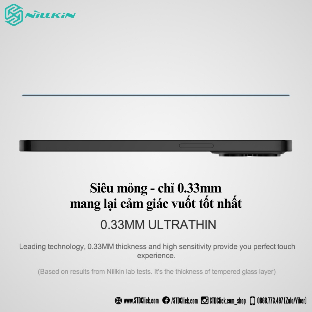 KÍNH CƯỜNG LỰC IPHONE 13 PRO MAX NILLKIN CP+PRO 2.5D CHÍNH HÃNG