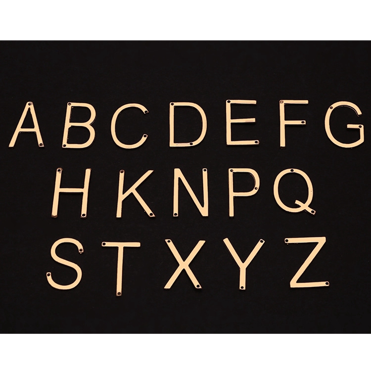 Dây Chuyền Mạ Vàng Hồng Mặt Hình Chữ Cái Từ A-T 26