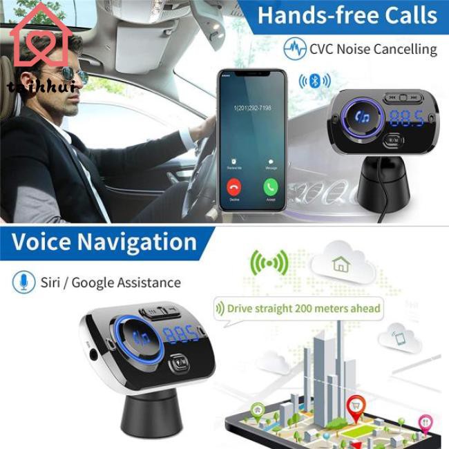 Máy phát MP3/radio FM không dây Bluetooth rảnh tay