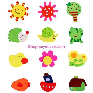 Bộ 12 con vật dán tủ lạnh