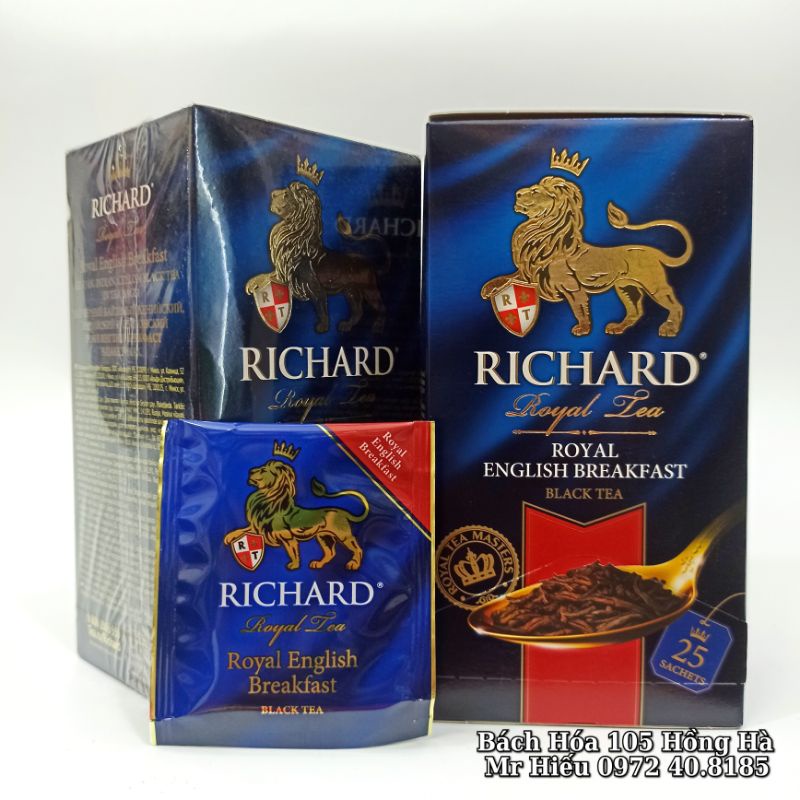 [T3/2023] Trà Richard Royal Tea hộp giấy 25 gói