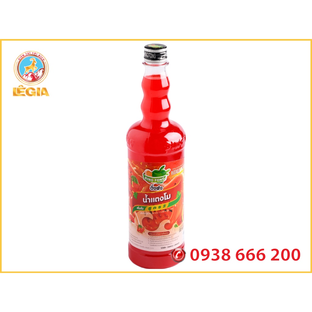 SIRO THÁI DƯA HẤU 760ML - DING FONG WATERMELON SYRUP