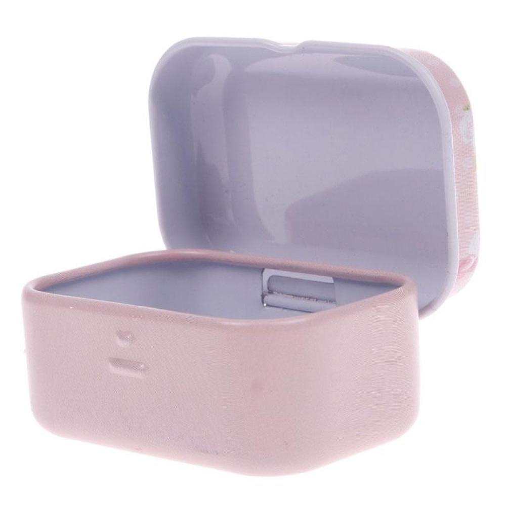 Hộp Thiếc Đựng Trang Sức Hình Hoa Đơn Giản Đáng Yêu H8W8