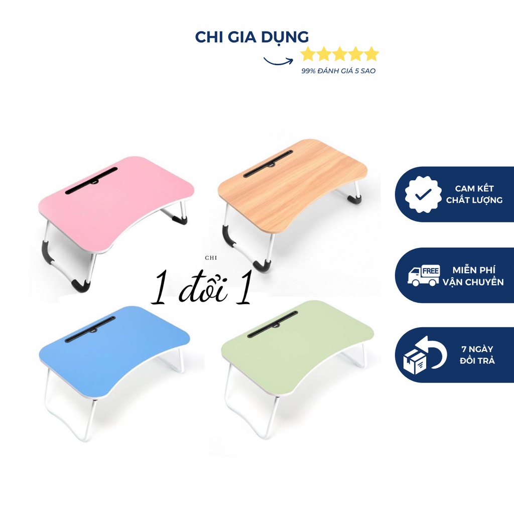 Bàn gấp gọn khe cắm ipad để hàng xịn - bàn học mini mẫu mới 2021