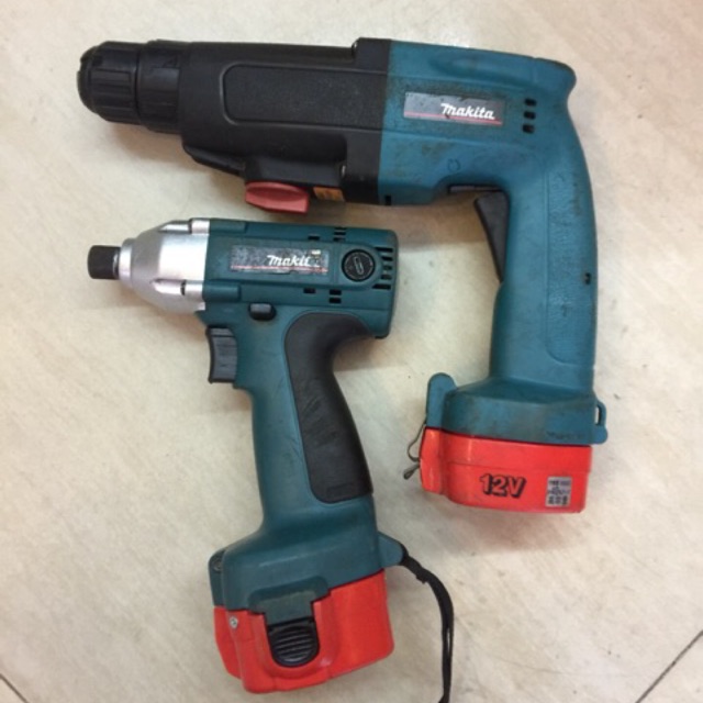 Khoan bê tông pin makita HR160D và bắt vít pin makita 6916D