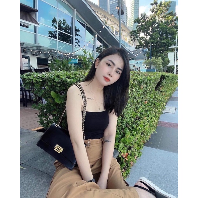 Túi xách nữ cao cấp khoá gập đeo chéo cnk xuất dư| Punti Bags