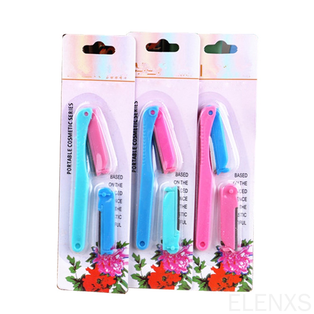 [Hàng mới về] Dao Cạo Lông Mày Thiết Kế Gấp Gọn Màu Sắc Tùy Chọn Dành Cho Nữ