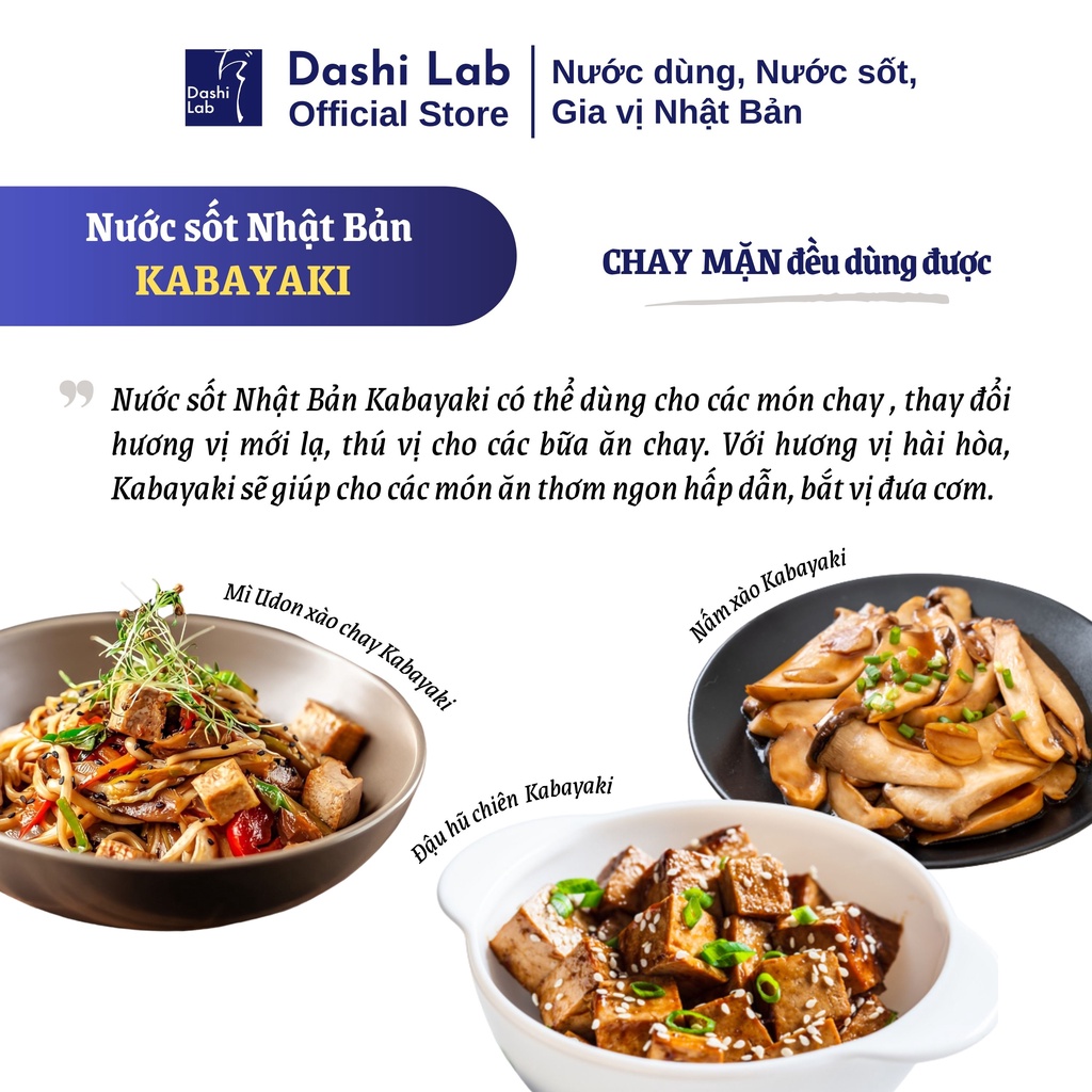 Nước Sốt KABAYAKI DASHI LAB Tinh Hoa Vị Nhật Hương Vị Đậm Đà Khó Quên Túi 1Kg