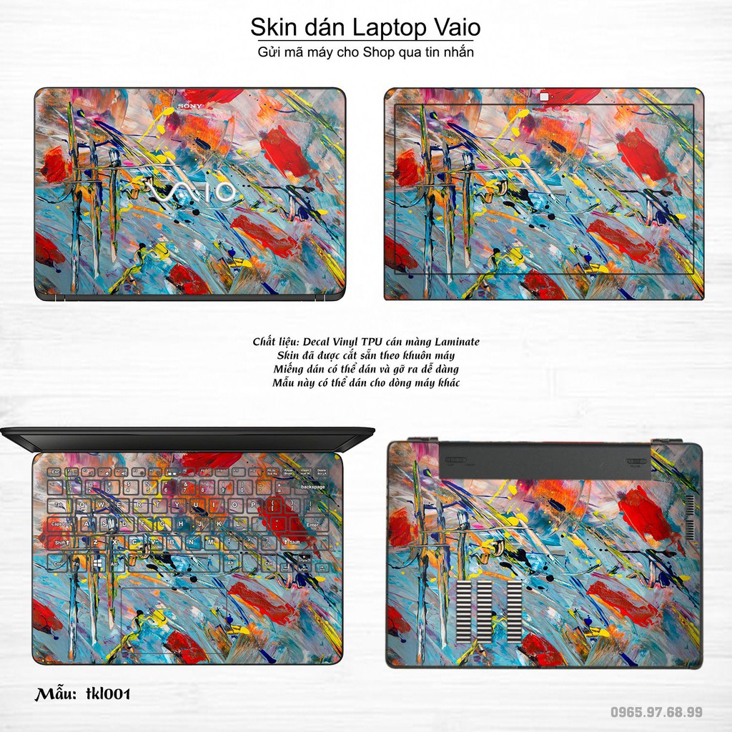 Skin dán Laptop Sony Vaio in hình thiết kế (inbox mã máy cho Shop)